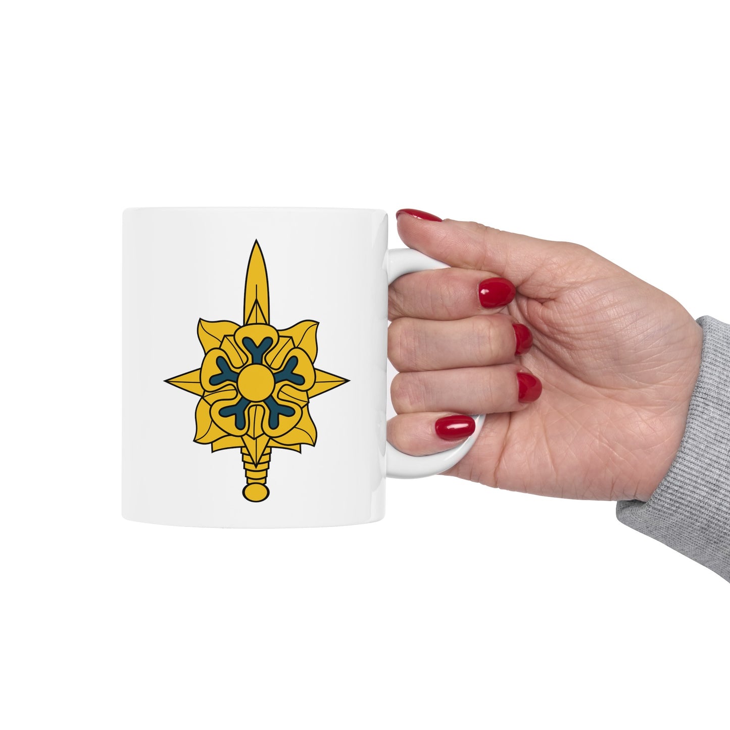 United States Army Intelligence Coffee Mug - Double Sided White Ceramic 11oz by TheGlassyLass.com