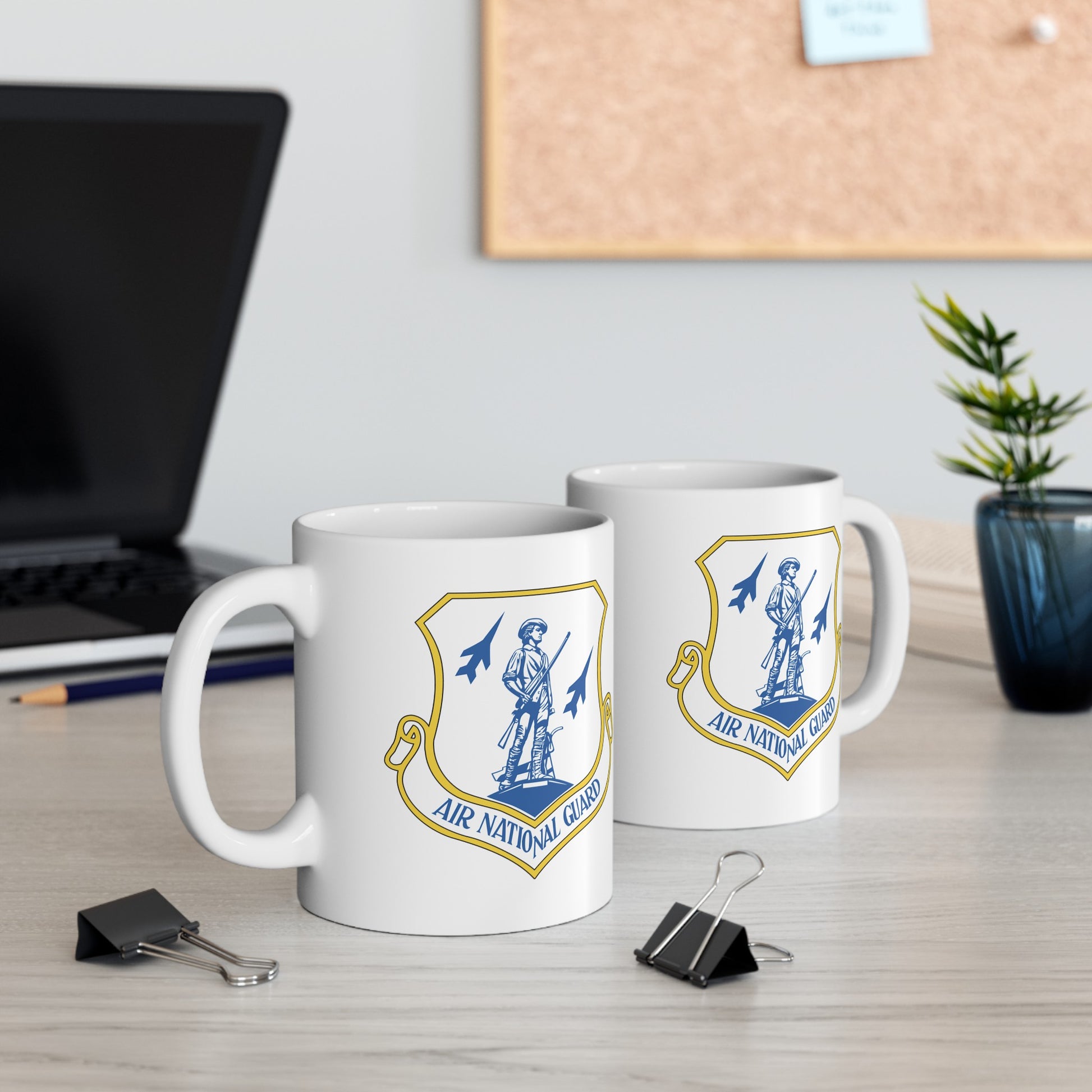 US Air Force Air National Guard - Double Sided White Ceramic Coffee Mug 11oz by TheGlassyLass.com