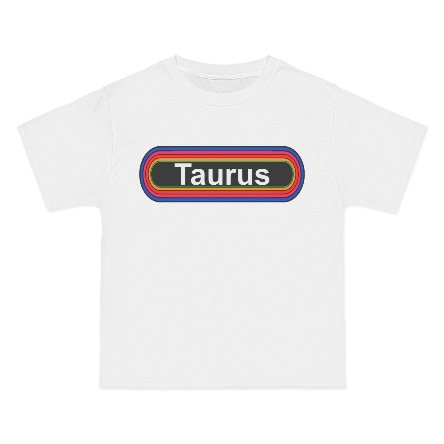 Taurus Zodiac T-Shirt: (Hanes Beefy-T 100% Preshrunk Cotton Custom Printed by TheGlassyLass.com