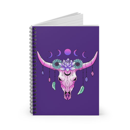 Mystic Moon Phase - I Love You: Spiral Notebook - Log Books - Journals - Diaries - and More Custom Printed by TheGlassyLass