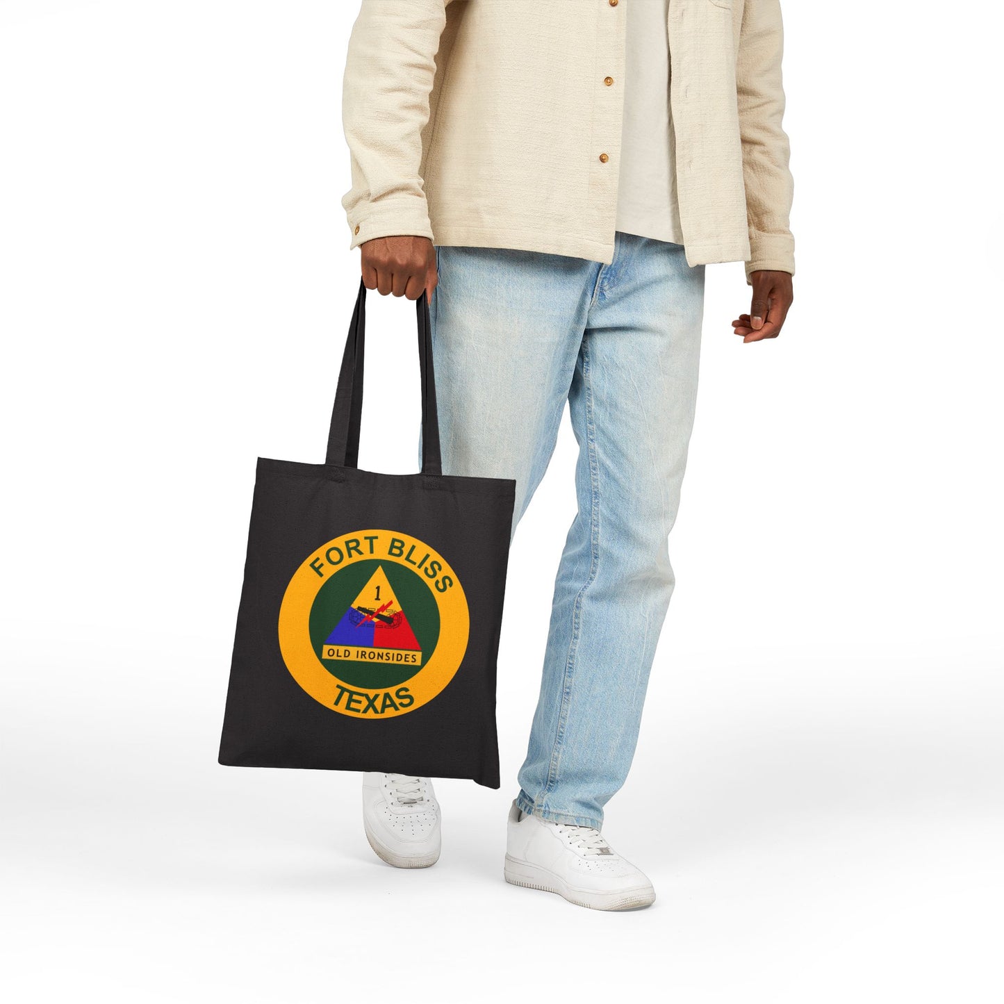 Fort Bliss Texas Seal Tote Bag - Heavyweight 100% Cotton Canvas by TheGlassyLass.com