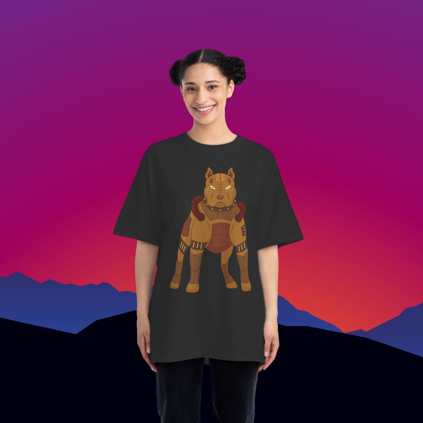 Steampunk Pit Bull T-Shirt: (Hanes Beefy-T 100% Preshrunk Cotton Custom Printed by TheGlassyLass.com