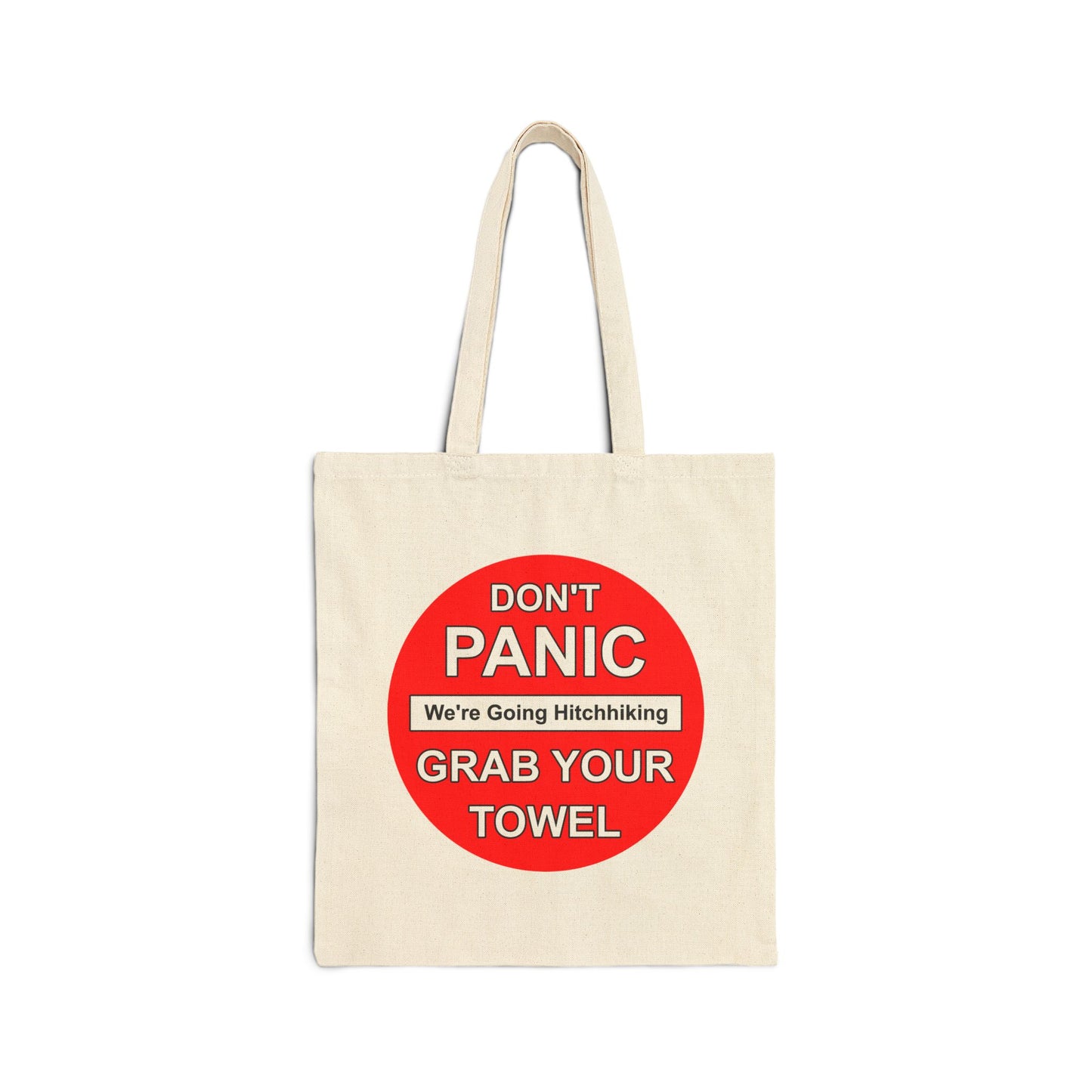 Don't Panic Tote Bag - Heavyweight 100% Cotton Canvas by TheGlassyLass.com