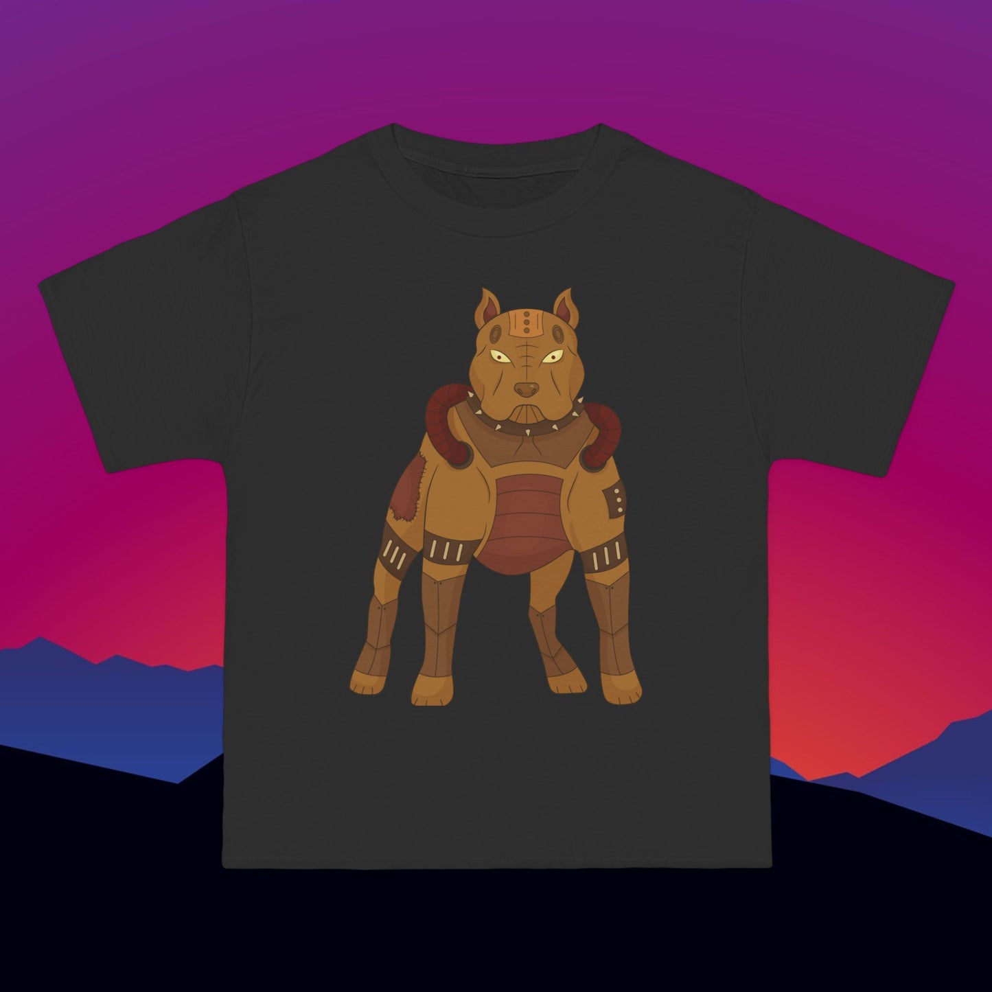 Steampunk Pit Bull T-Shirt: (Hanes Beefy-T 100% Preshrunk Cotton Custom Printed by TheGlassyLass.com