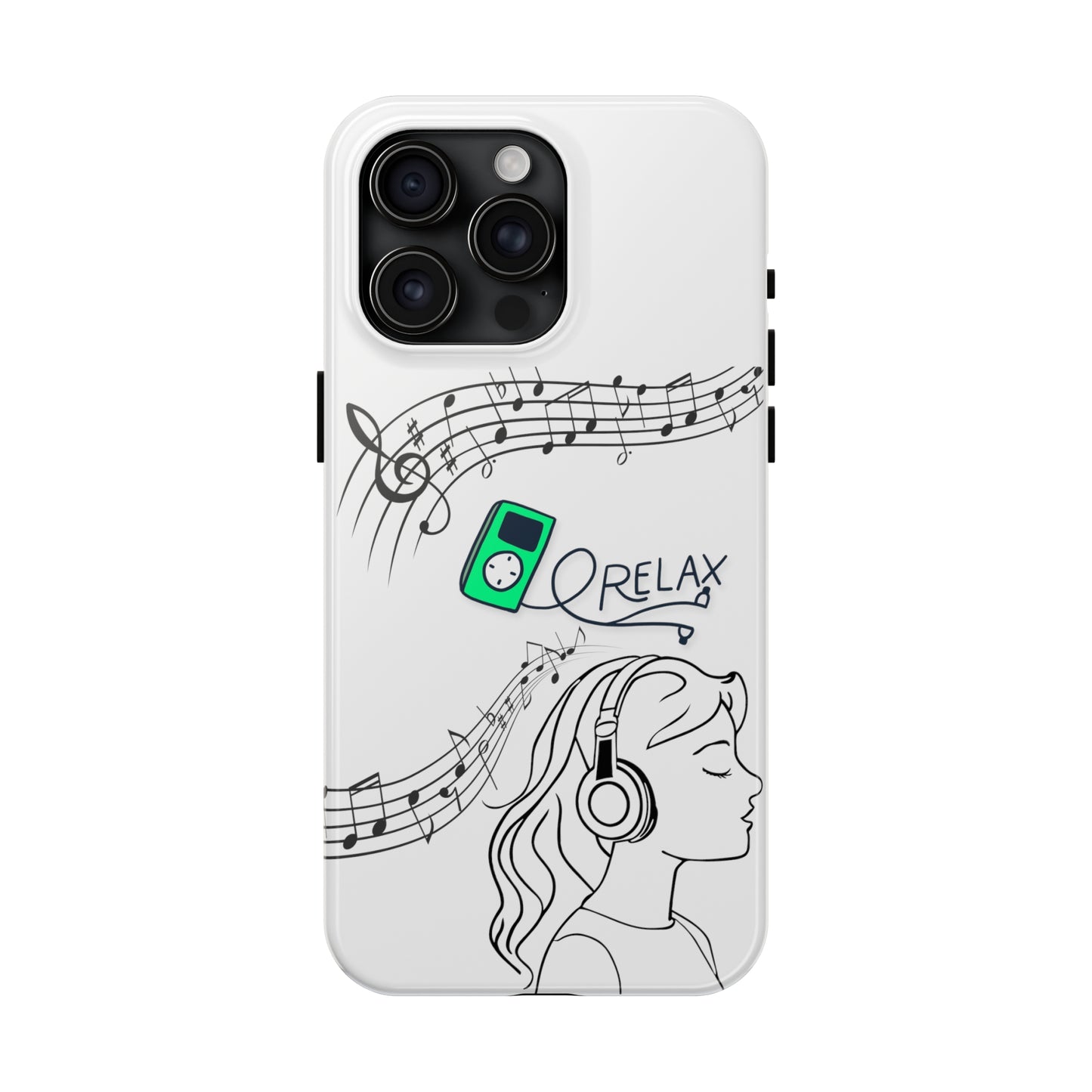 Relax: iPhone Tough Case Design - Wireless Charging - Superior Protection - Original Designs by TheGlassyLass.com