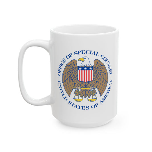 United States Office of Special Counsel Seal Coffee Mug - Double Sided White Ceramic 15oz by TheGlassyLass.com