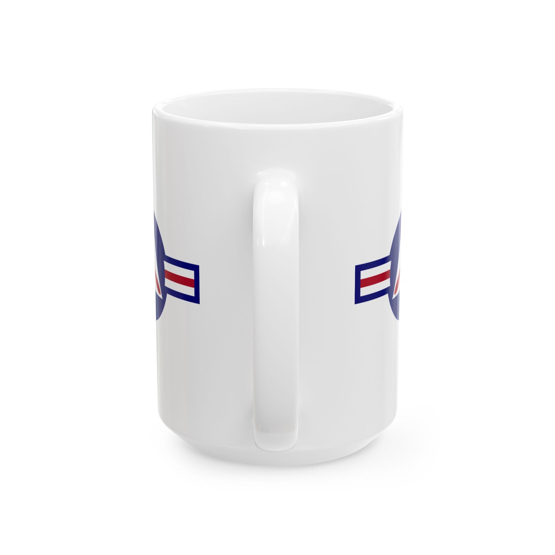 Civil Air Patrol Roundel Coffee Mug - Double Sided Print, White Ceramic, 15oz by TheGlassyLass.com