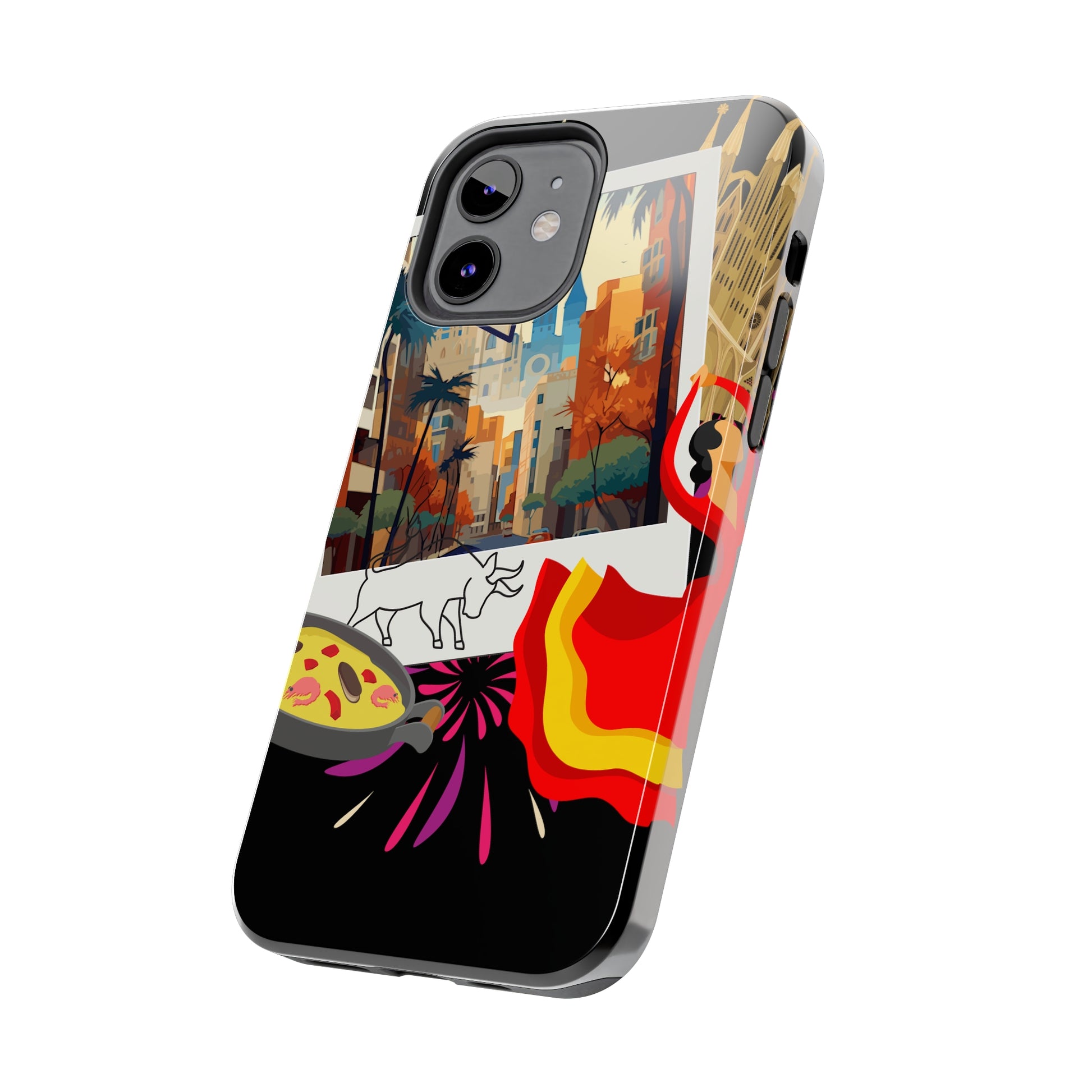 Hola Madrid: iPhone - Tough iPhone Case Design - Wireless Charging - Superior Protection - Original Designs by TheGlassyLass.com