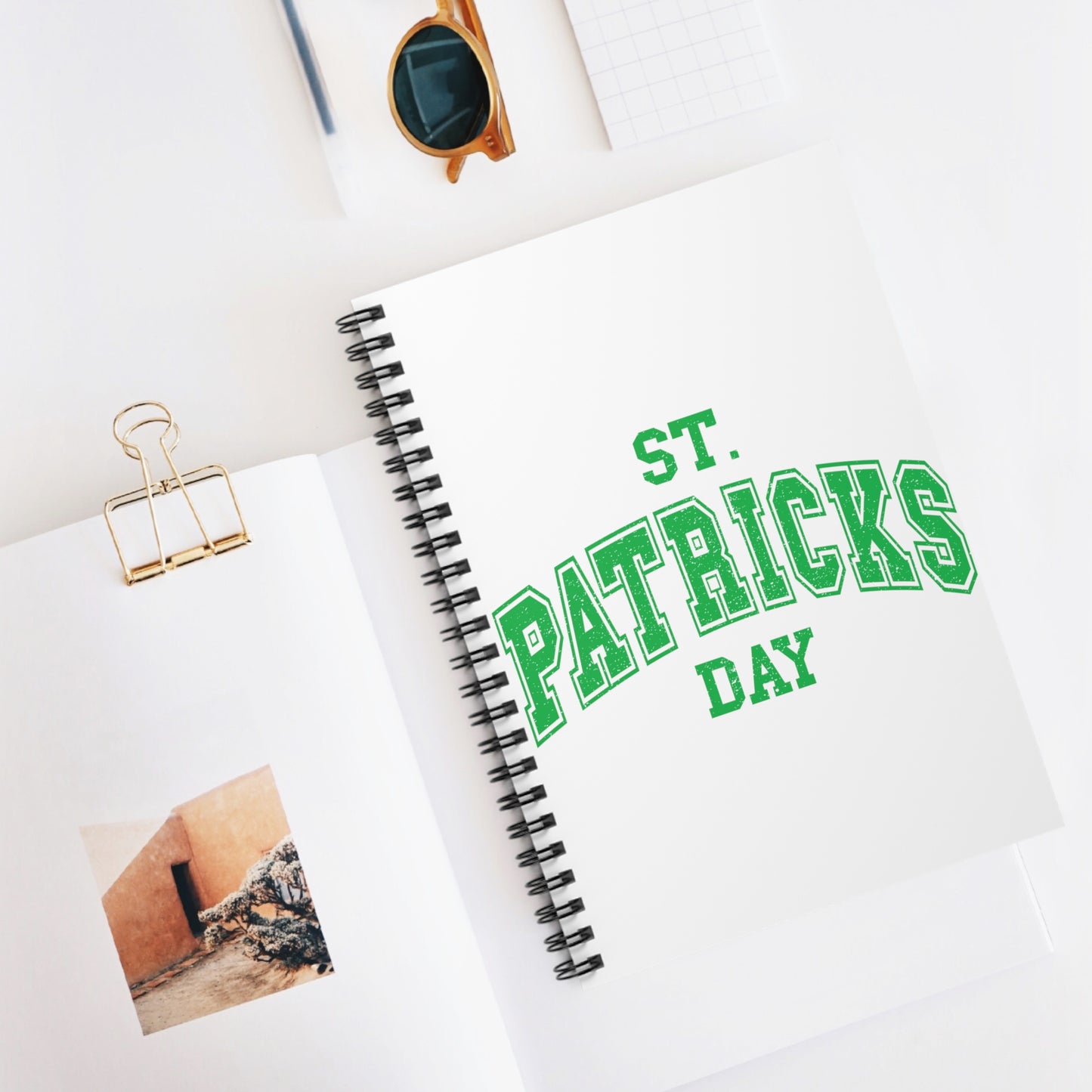 St. Patrick's Day: Spiral Notebook - Log Books - Journals - Diaries - and More Custom Printed by TheGlassyLass.com