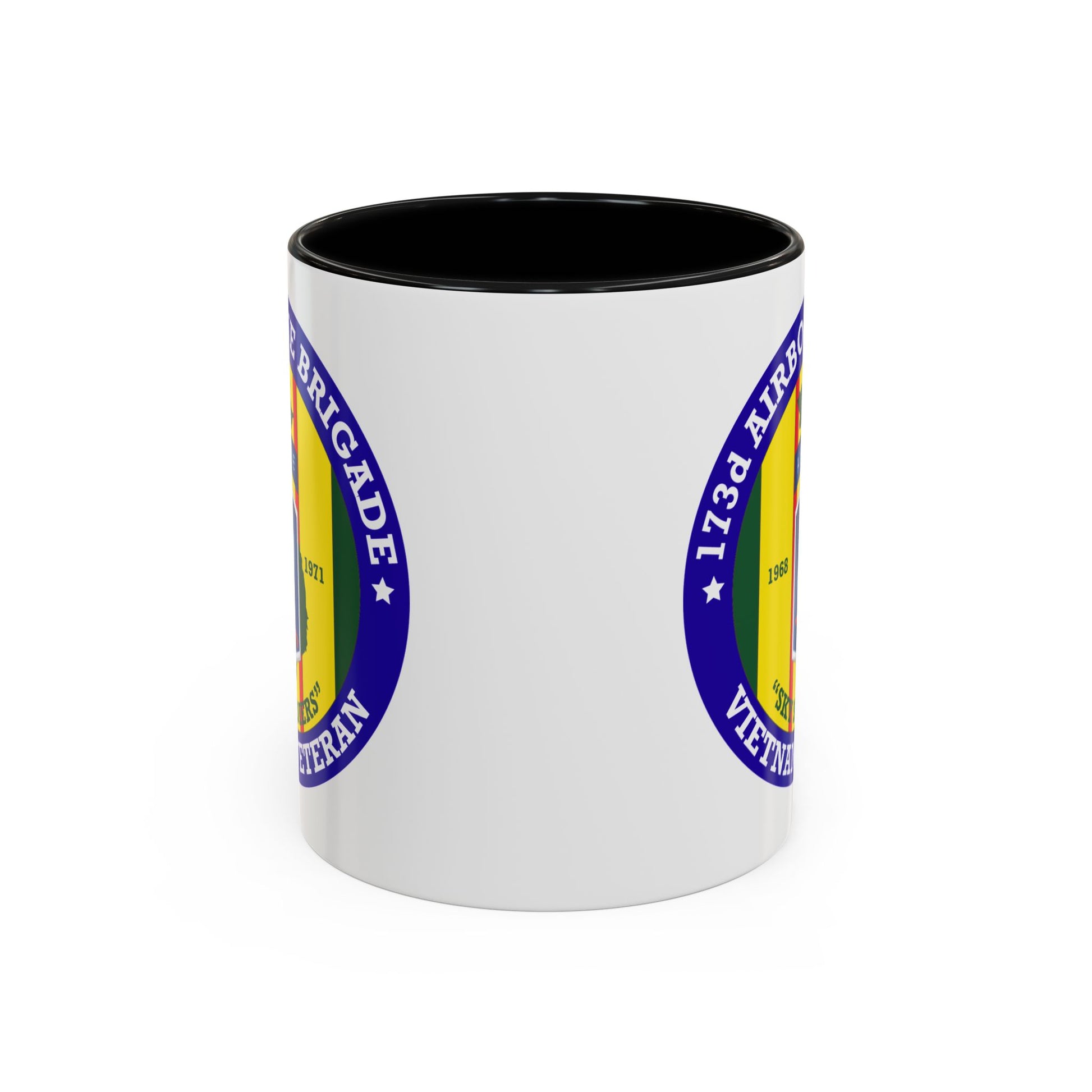 173rd Airborne Brigade Seal Coffee Mug - Double Sided Print, Black Accent White Ceramic, 11oz by TheGlassyLass.com