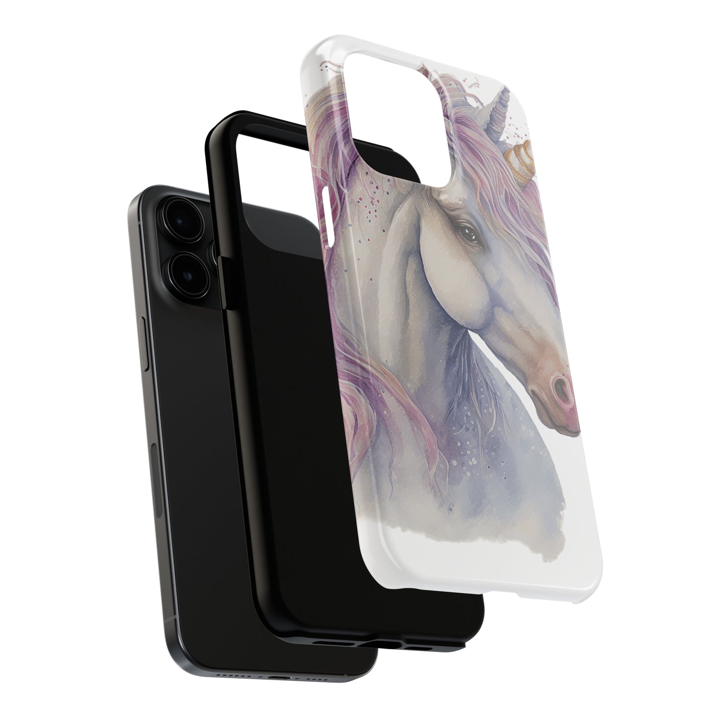 Unicorn Spirit Guide: iPhone Tough Case Design - Wireless Charging - Superior Protection - Original Designs by TheGlassyLass.com