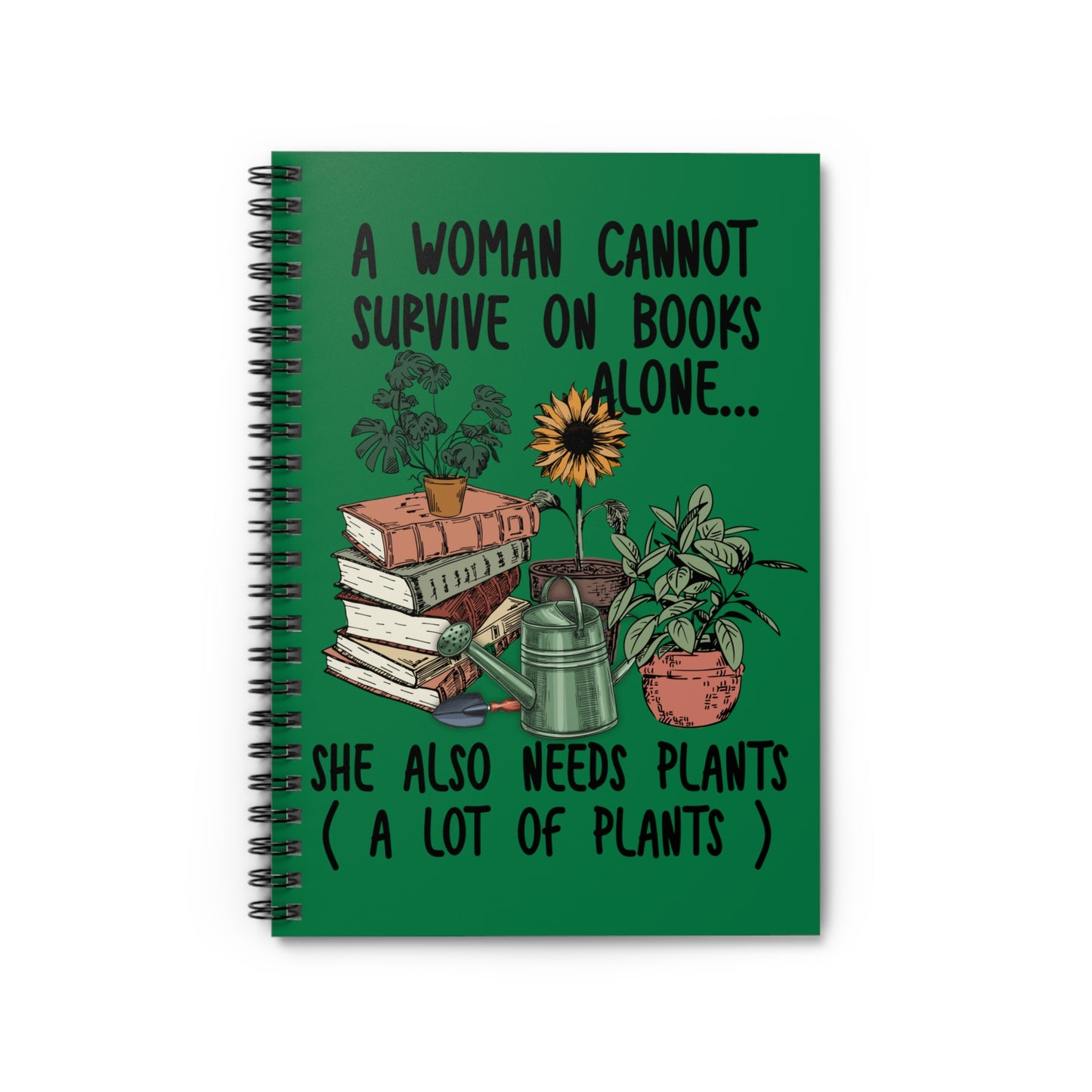 Plants Alone: Spiral Notebook - Log Books - Journals - Diaries - and More Custom Printed by TheGlassyLass.com