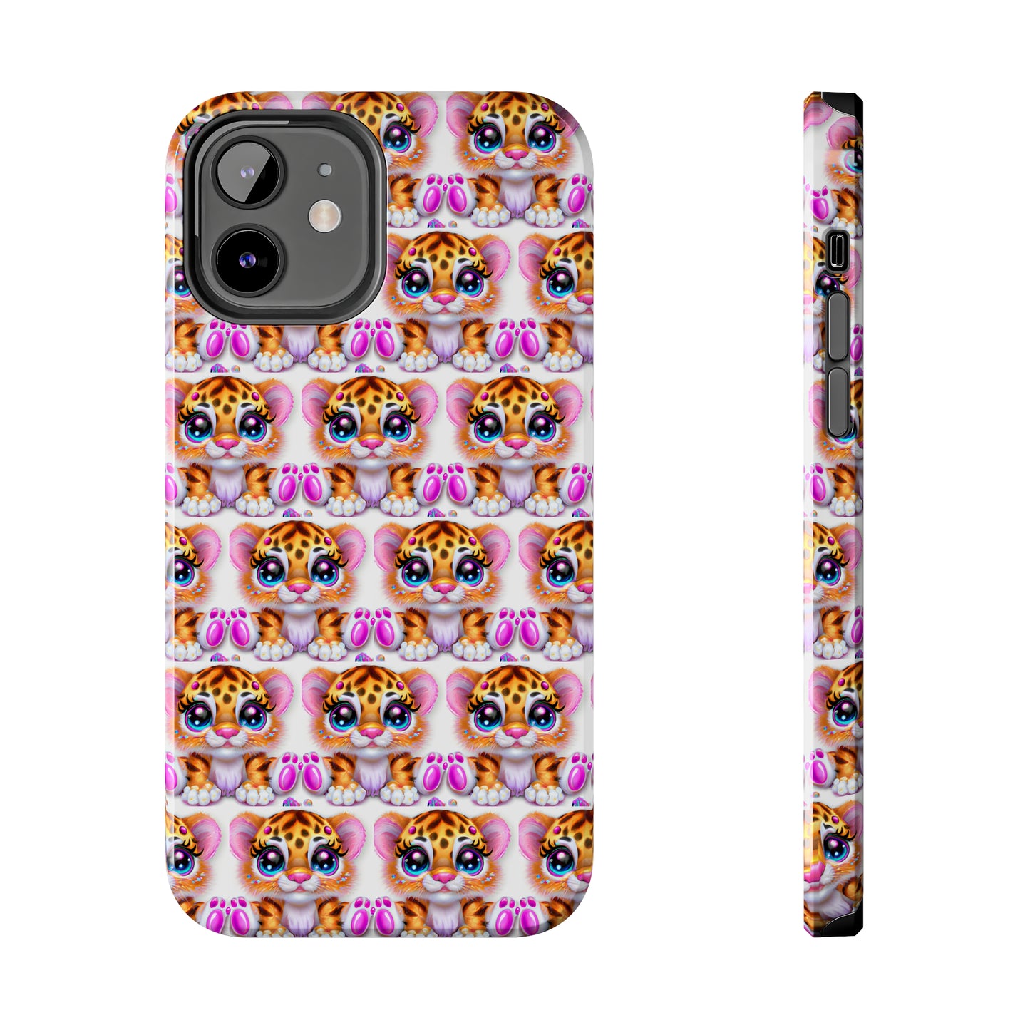 Tiger Cub: iPhone Tough Case Design - Wireless Charging - Superior Protection - Original Designs by TheGlassyLass.com