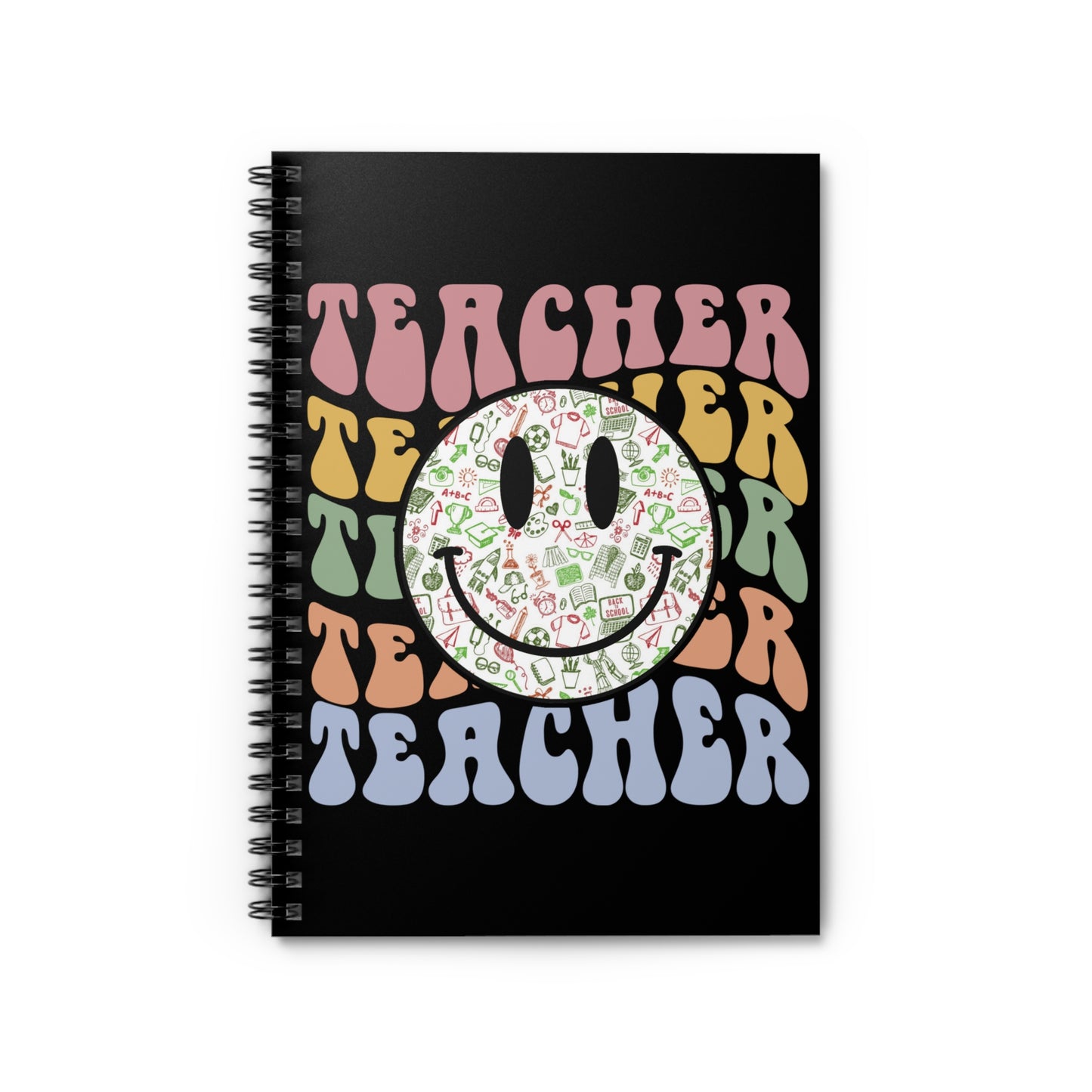 Smiley Teacher: Spiral Notebook - Log Books - Journals - Diaries - and More Custom Printed by TheGlassyLass.com