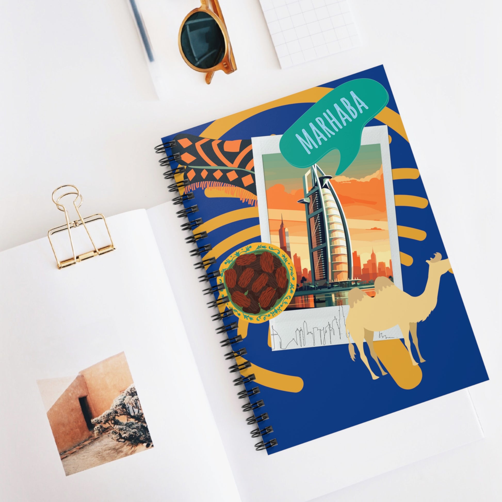Marhaba Dubai: Spiral Notebook - Log Books - Journals - Diaries - and More Custom Printed by TheGlassyLass.com