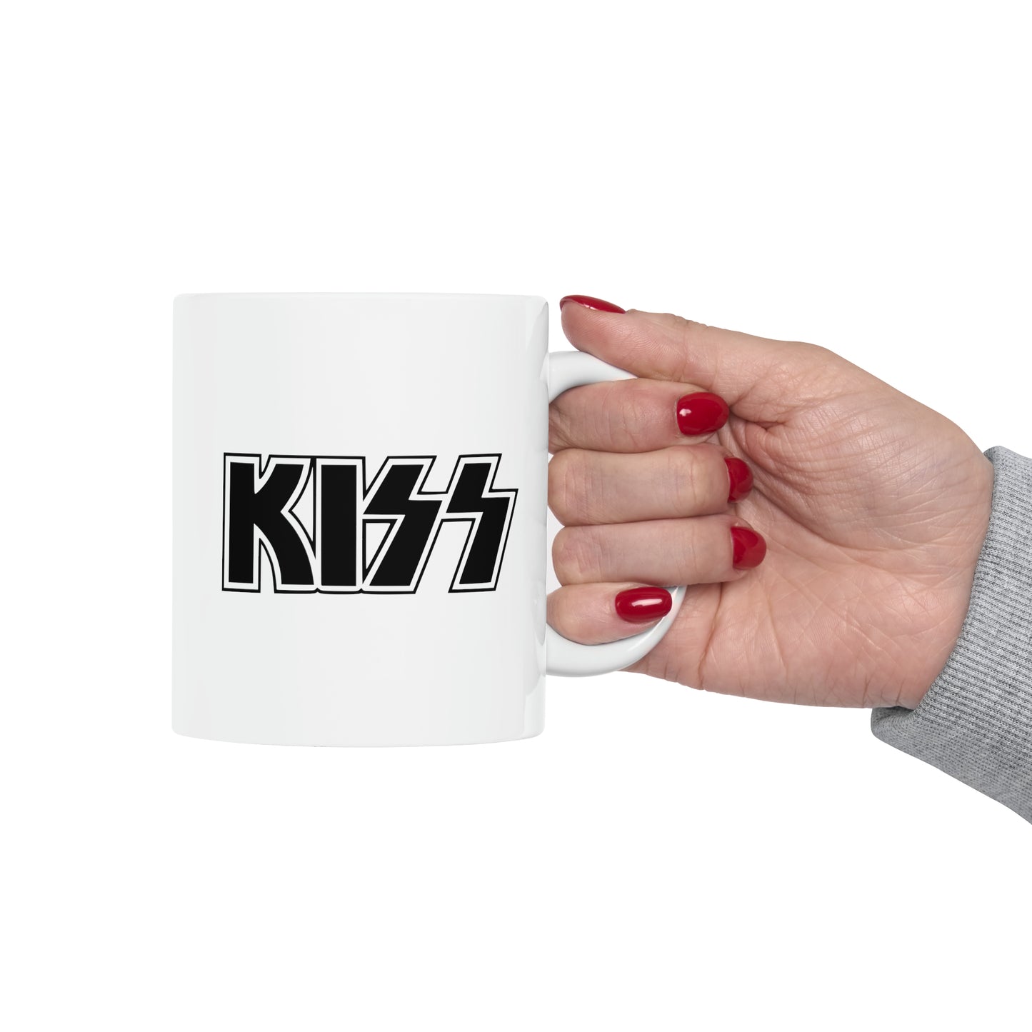 KISS Army Coffee Mug - Double Sided White Ceramic 11oz by TheGlassyLass.com