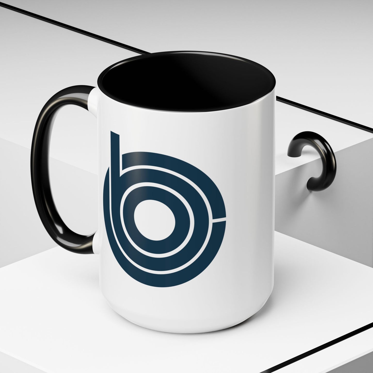 Congressional Budget Office Coffee Mug - Double Sided Black Accent White Ceramic 15oz by TheGlassyLass