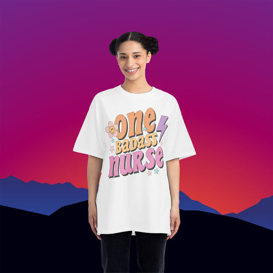 Badass Nurse T-Shirt: (Hanes Beefy-T 100% Preshrunk Cotton) Custom Printed by TheGlassyLass.com