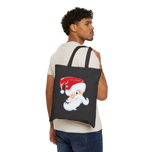 Angry Santa Tote Bag - Heavyweight 100% Cotton Canvas by TheGlassyLass.com