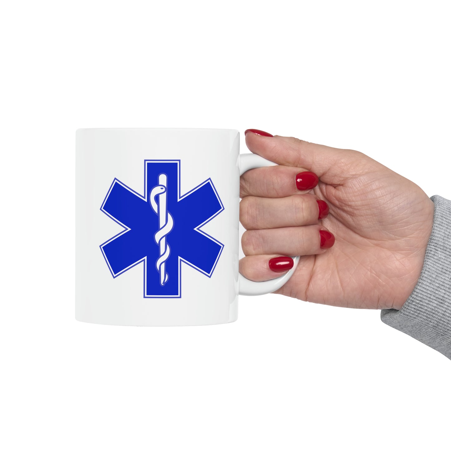 Paramedic Coffee Mug - Double Sided White Ceramic 11oz by TheGlassyLass.com