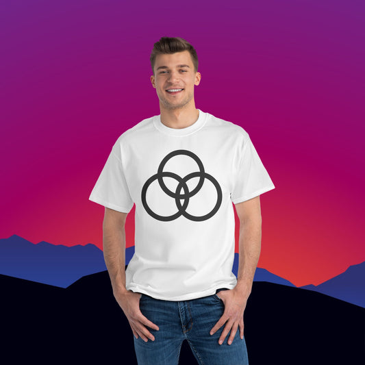 John Bonham Led Zeppelin IV Symbol T-Shirt: (Hanes Beefy-T 100% Preshrunk Cotton Custom Printed by TheGlassyLass.com