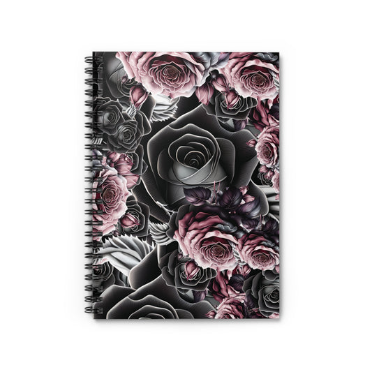 Black Rose: Spiral Notebook - Log Books - Journals - Diaries - and More Custom Printed by TheGlassyLass