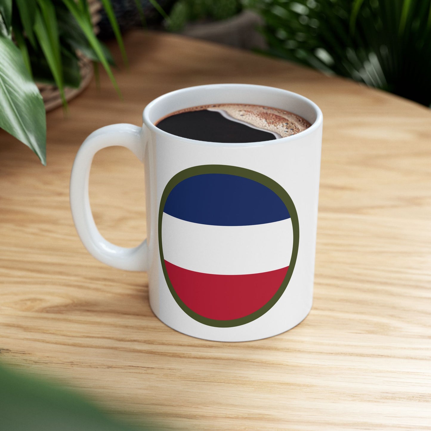 Army Forces Command (FORSCOM) Insignia Coffee Mug - Double Sided White Ceramic 11oz - by TheGlassyLass.com