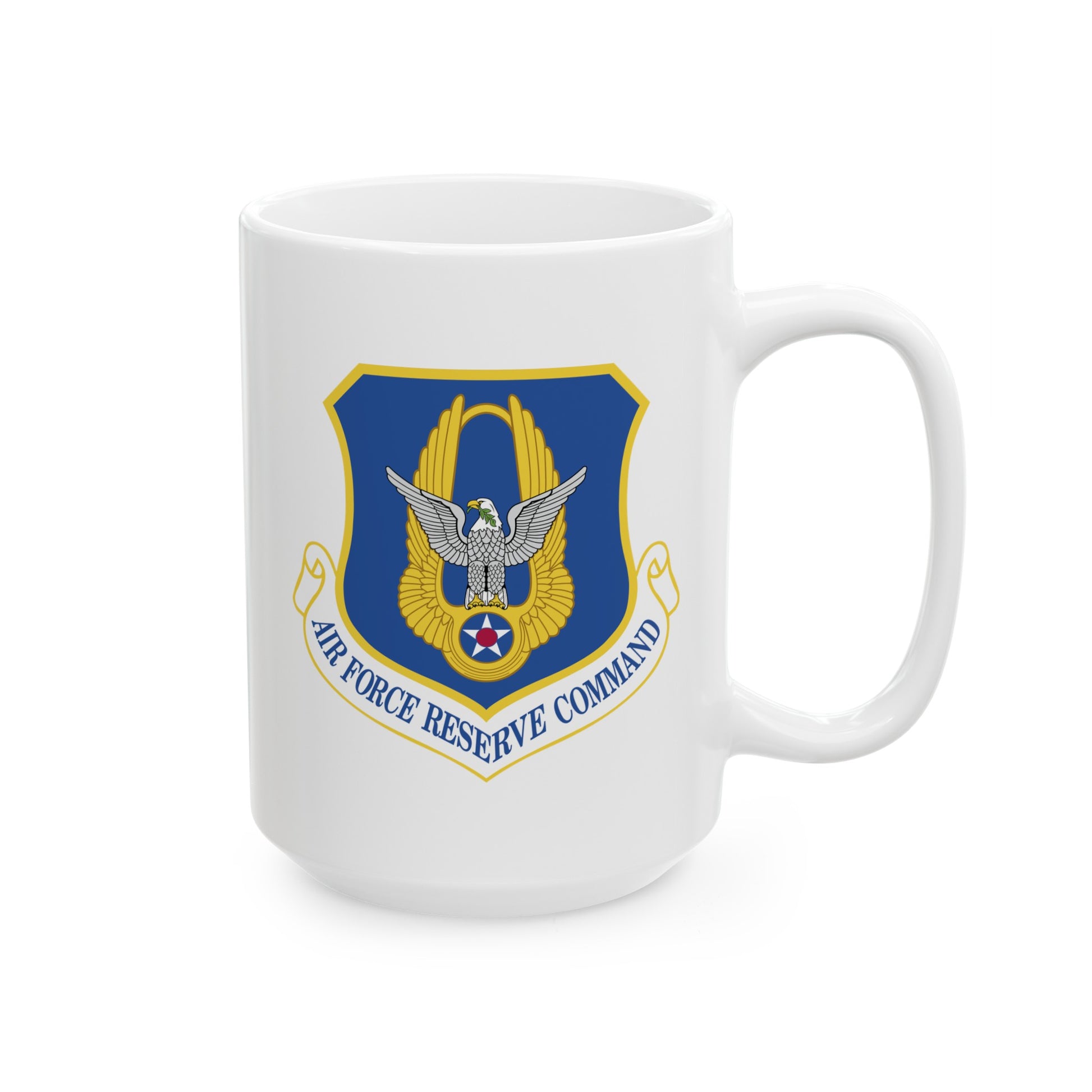 Air Force Reserve Command - Double Sided White Ceramic Coffee Mug 15oz by TheGlassyLass.com
