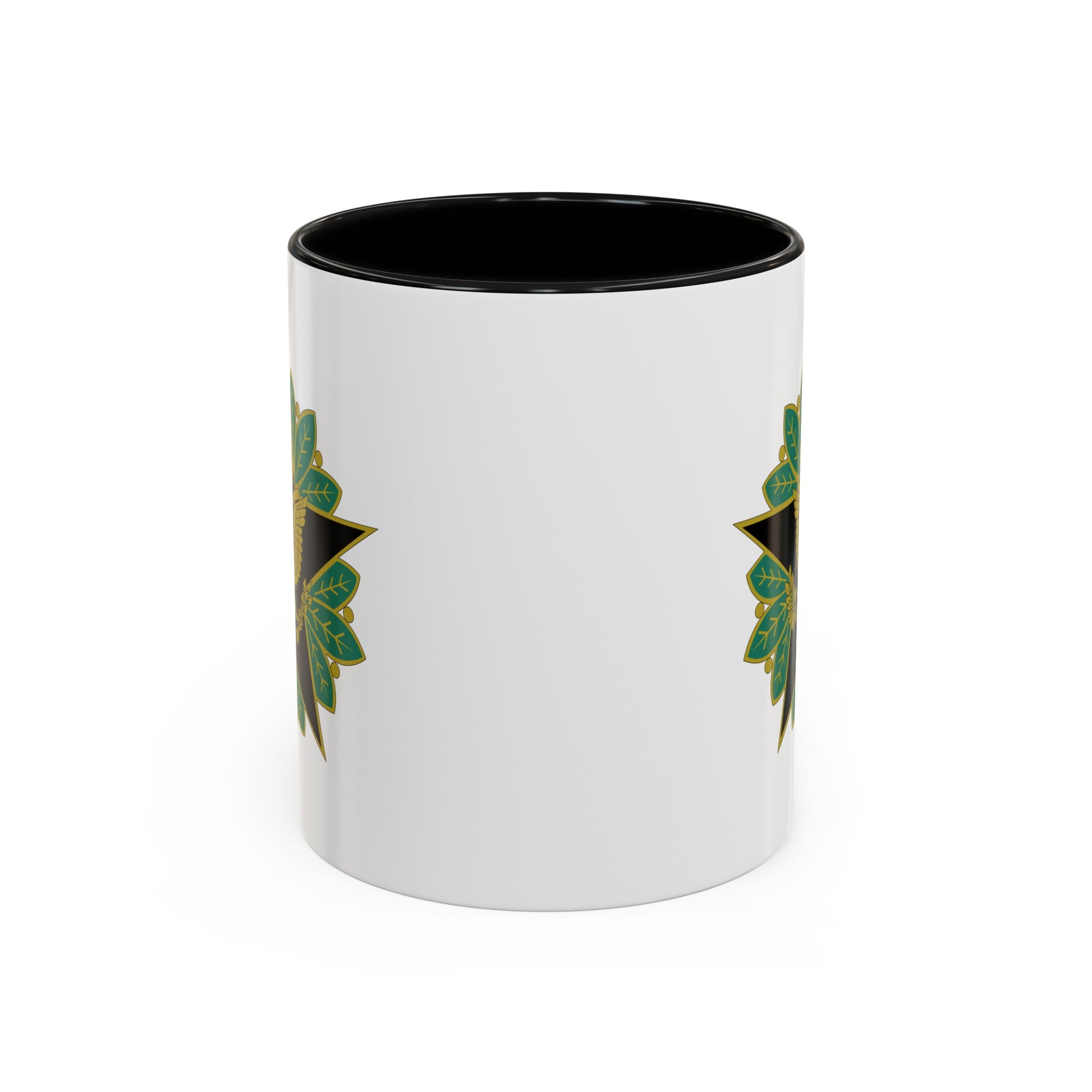 US Army General Staff - Double Sided Black Accent White Ceramic Coffee Mug 11oz by TheGlassyLass.com