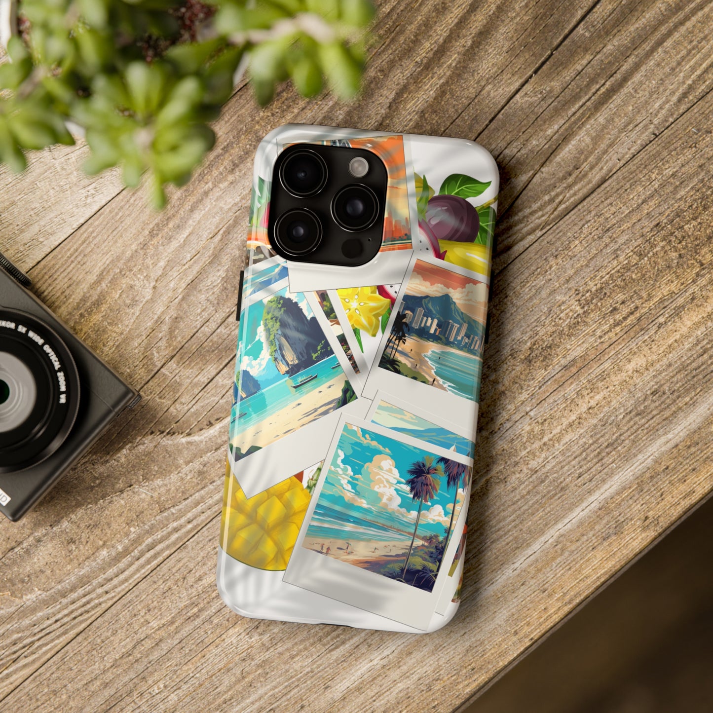 Vacation Travel Custom Printed iPhone case by TheGlassyLass.com