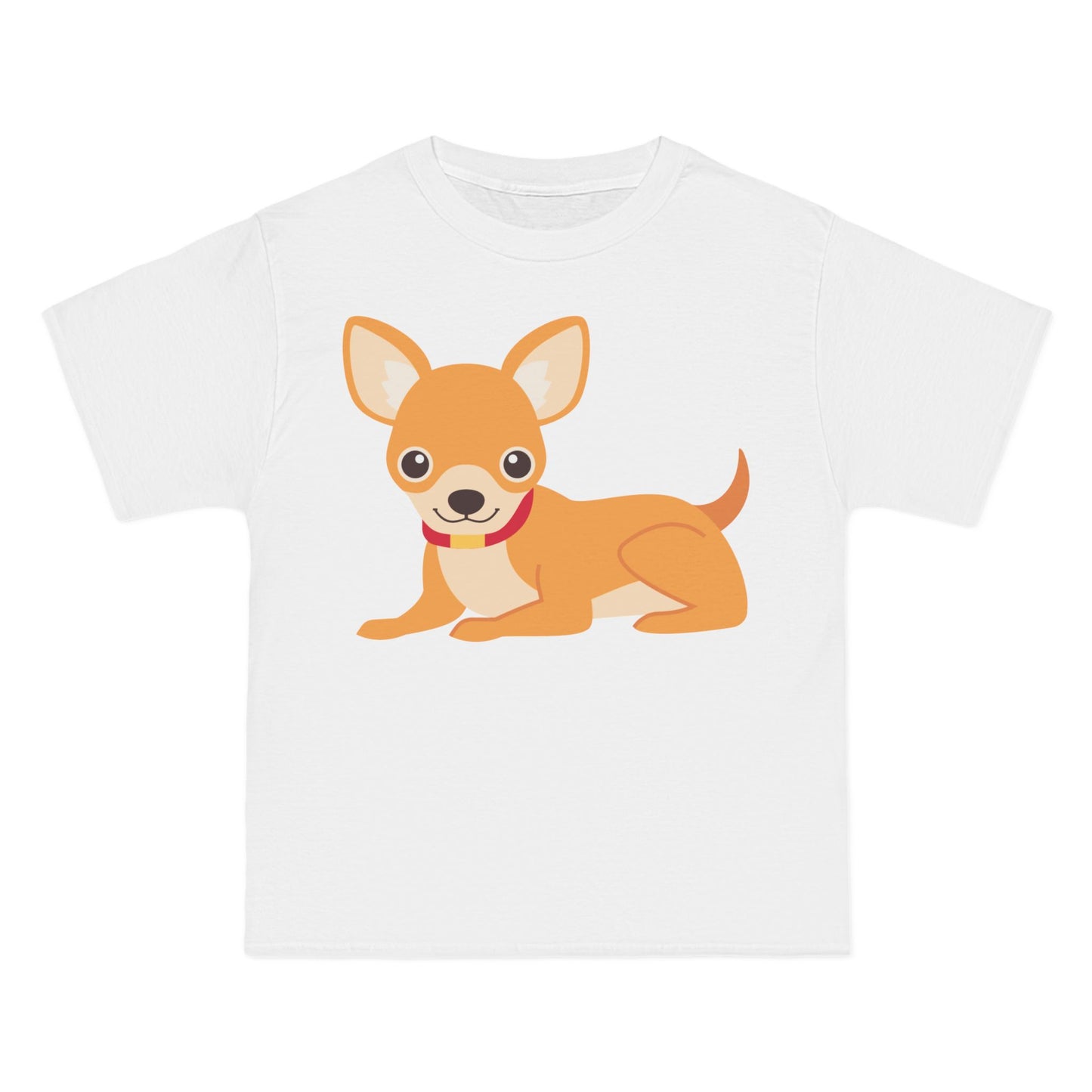 Happy Chihuahua T-Shirt: (Hanes Beefy-T 100% Preshrunk Cotton Custom Printed by TheGlassyLass.com