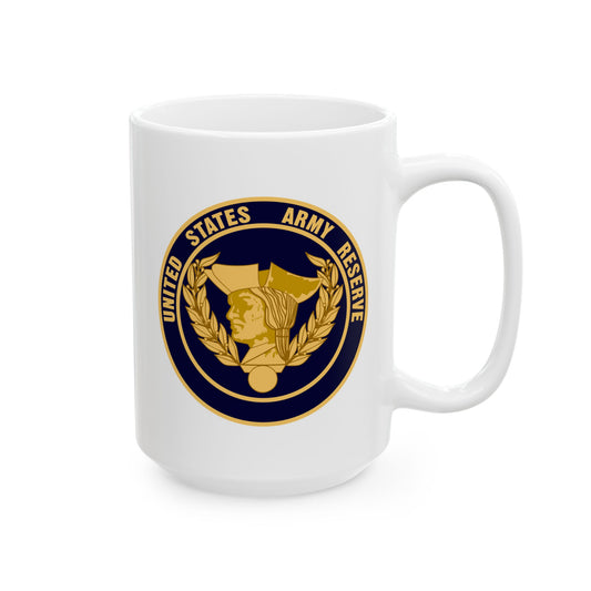 United States Army Reserve Seal - Double Sided White Ceramic Coffee Mug 15oz by TheGlassyLass.com