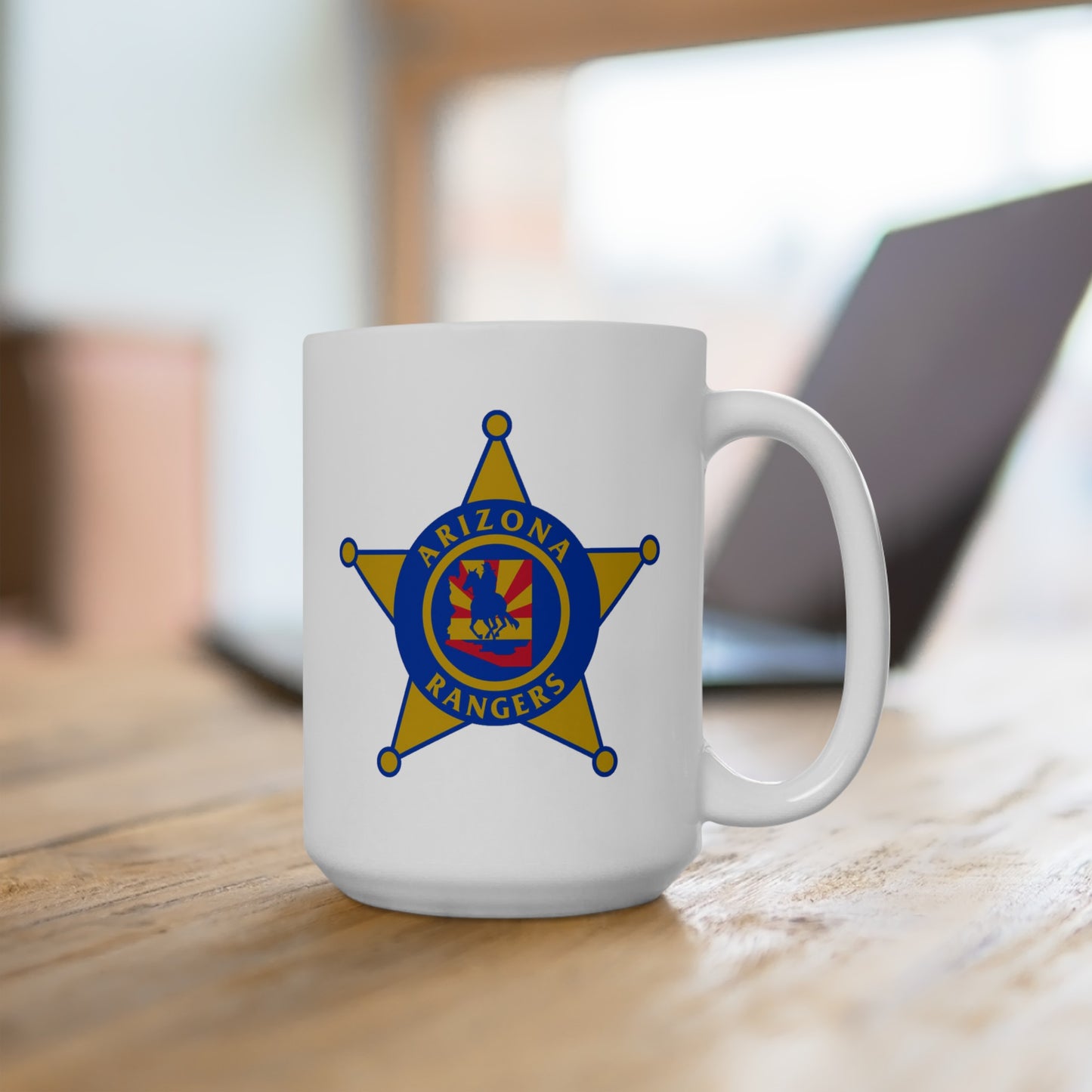 Arizona Rangers Coffee Mug - Double Sided White Ceramic 15oz by TheGlassyLass.com