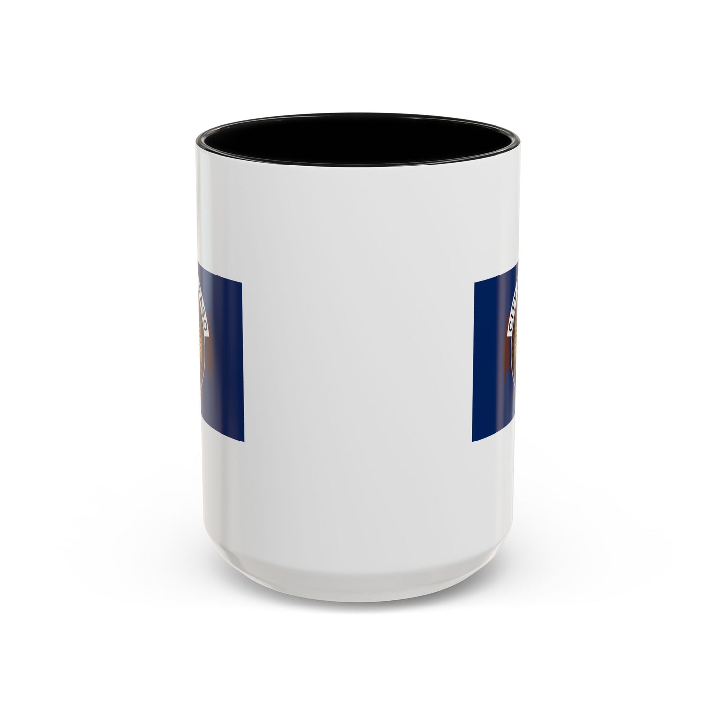 City of El Paso Seal Coffee Mug - Double Sided Print, Black Accent White Ceramic, 15oz by TheGlassyLass.com