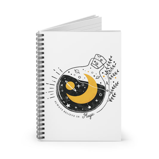 Believe in Magic: Spiral Notebook - Log Books - Journals - Diaries - and More Custom Printed by TheGlassyLass