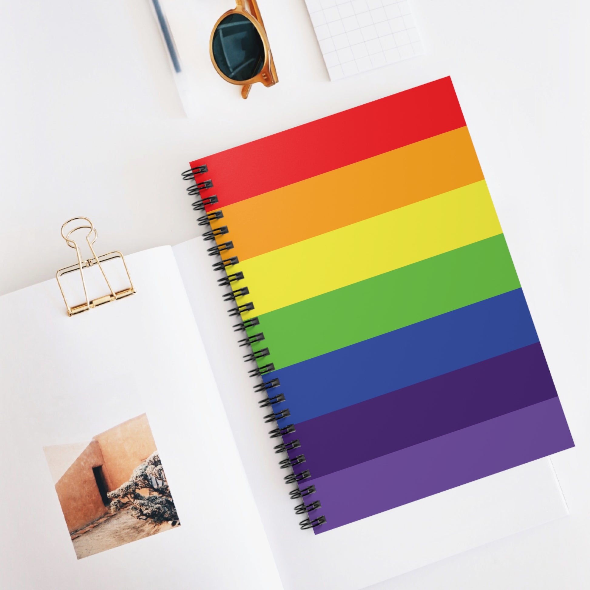 Rainbow Pride: Spiral Notebook - Log Books - Journals - Diaries - and More Custom Printed by TheGlassyLass
