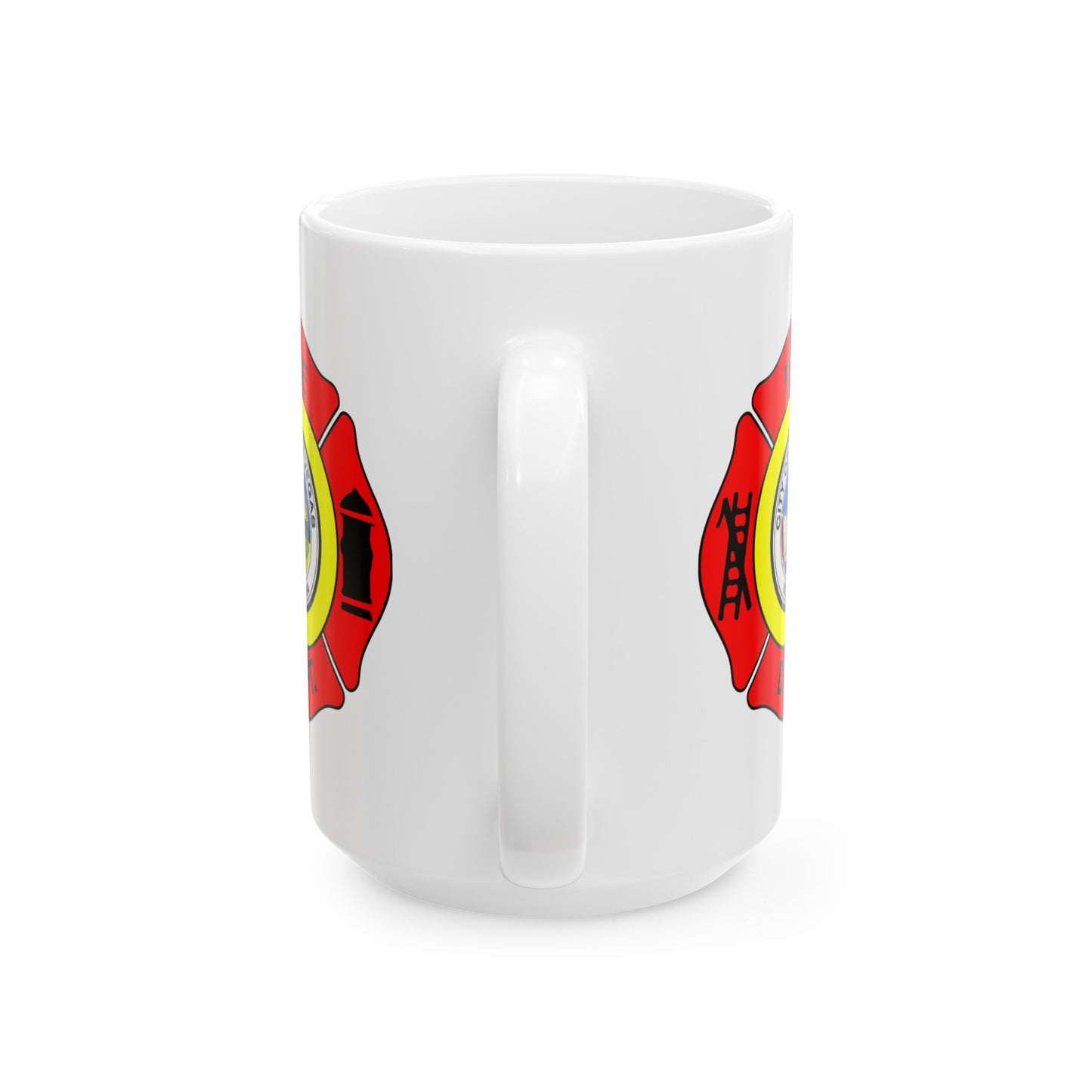 Las Vegas Fire Department Coffee Mug - Double Sided Print White Ceramic 15oz by TheGlassyLass.com