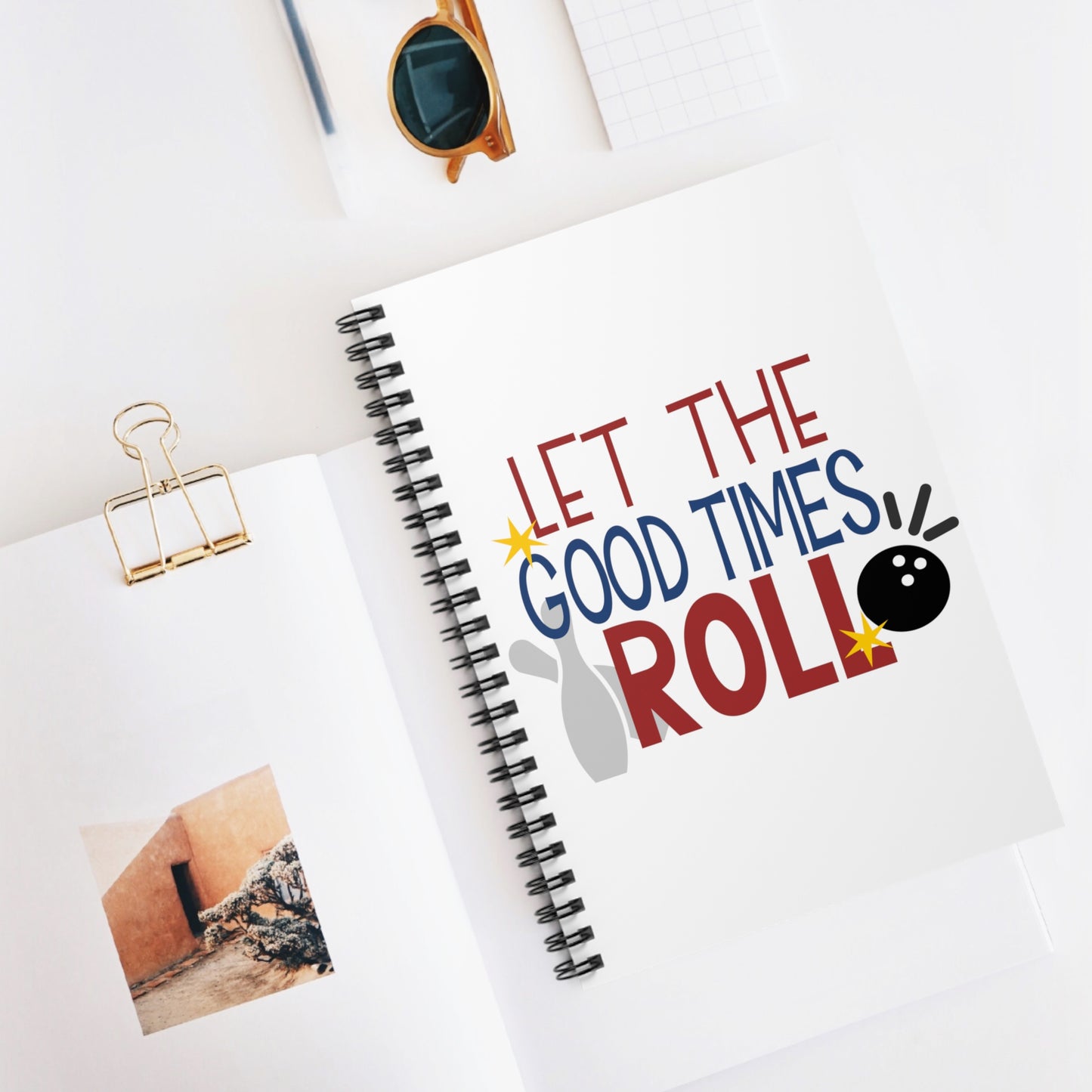 Let the Good Times Roll: Spiral Notebook - Log Books - Journals - Diaries - and More Custom Printed by TheGlassyLass