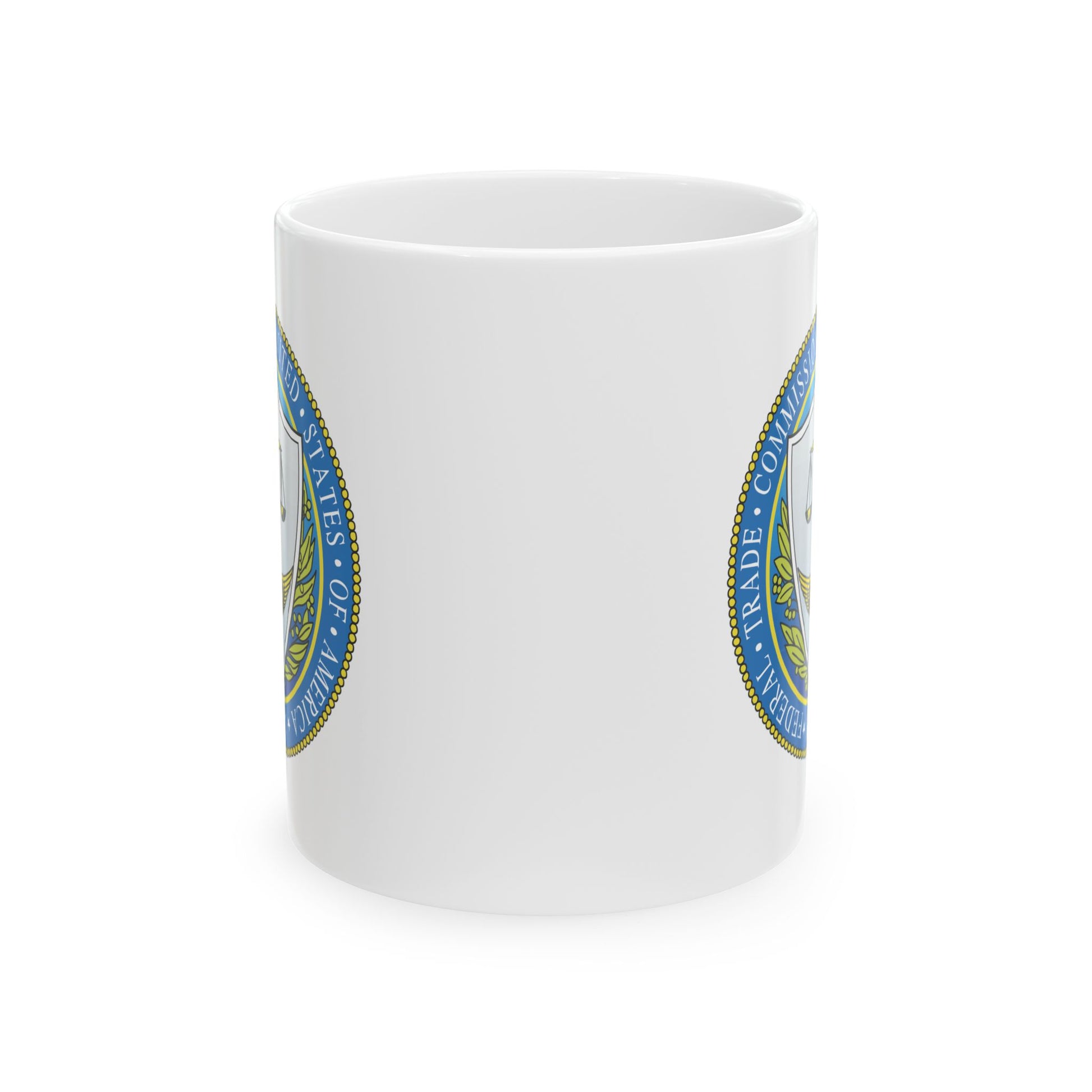 Federal Trade Commission Coffee Mug - Double Sided Print, White Ceramic, 11oz by TheGlassyLass.com