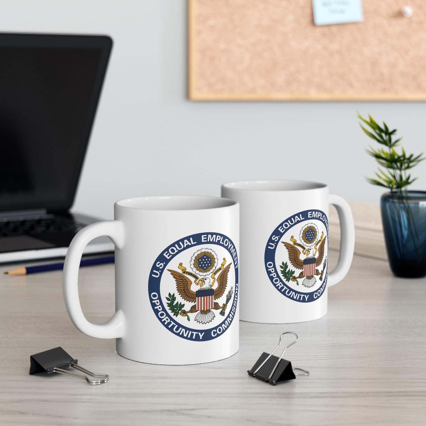 US EEOC Coffee Mug - Double Sided White Ceramic 11oz by TheGlassyLass.com
