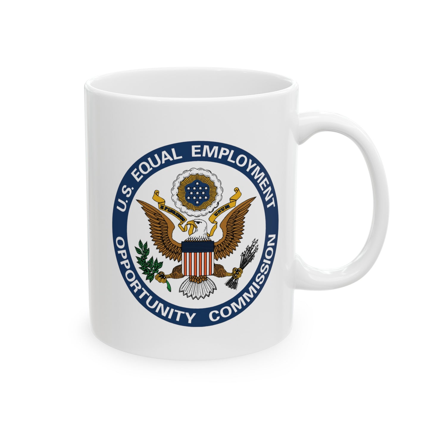 US EEOC Coffee Mug - Double Sided White Ceramic 11oz by TheGlassyLass.com