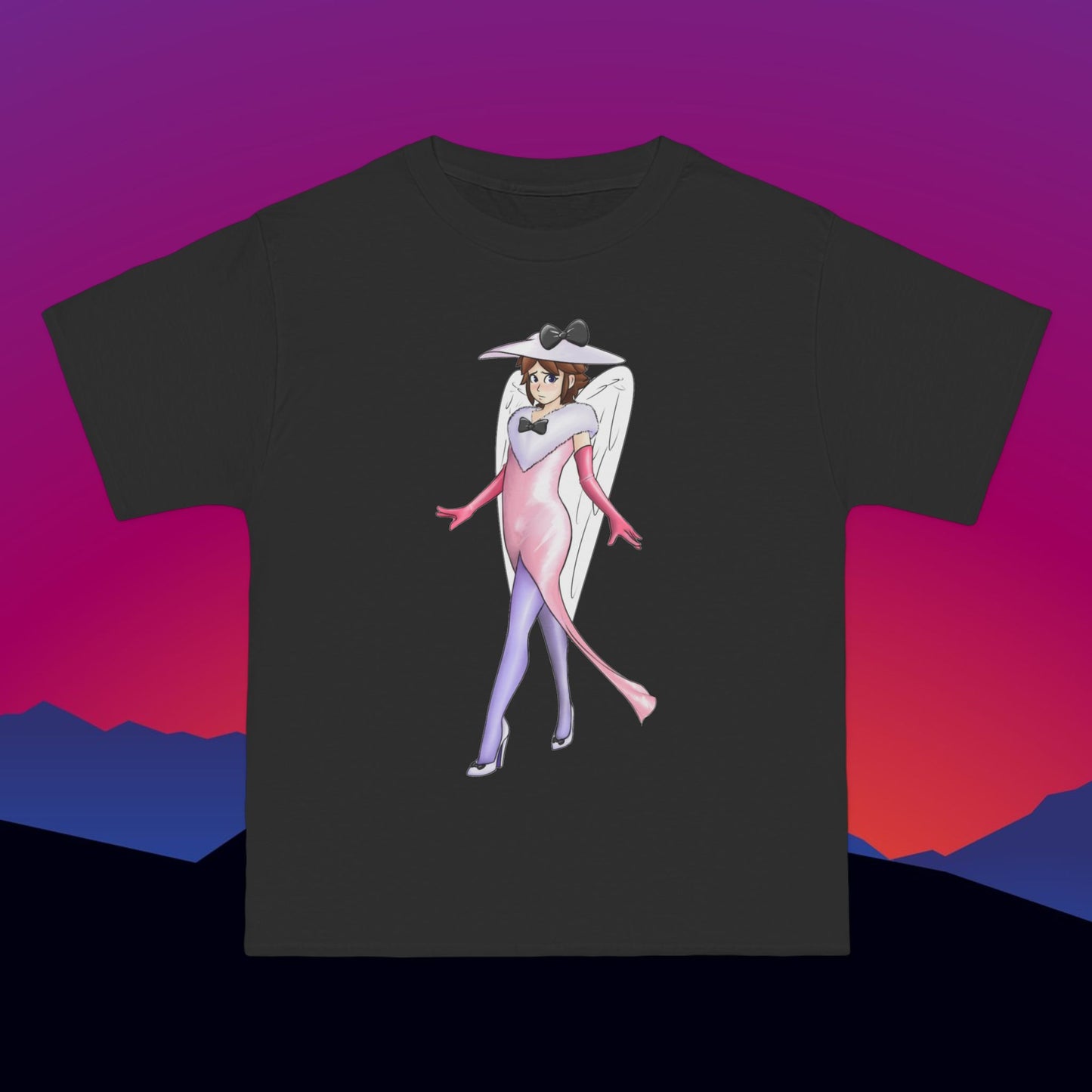 Angel Cosplay T-Shirt: (Hanes Beefy-T 100% Preshrunk Cotton) Custom Printed by TheGlassyLass.com