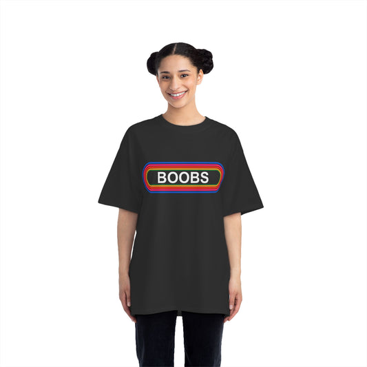 Boobs T-Shirt: (Hanes Beefy-T 100% Preshrunk Cotton Custom Printed by TheGlassyLass.com