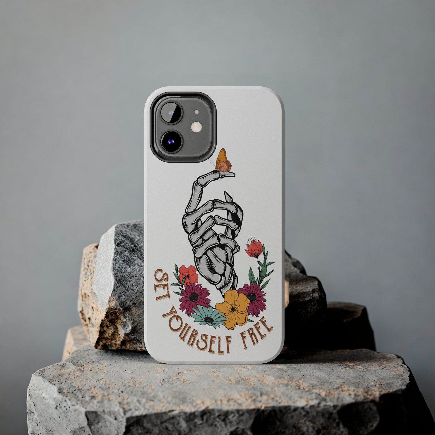 Skeleton Butterfly: iPhone Tough Case Design - Wireless Charging - Superior Protection - Original Designs by TheGlassyLass.com