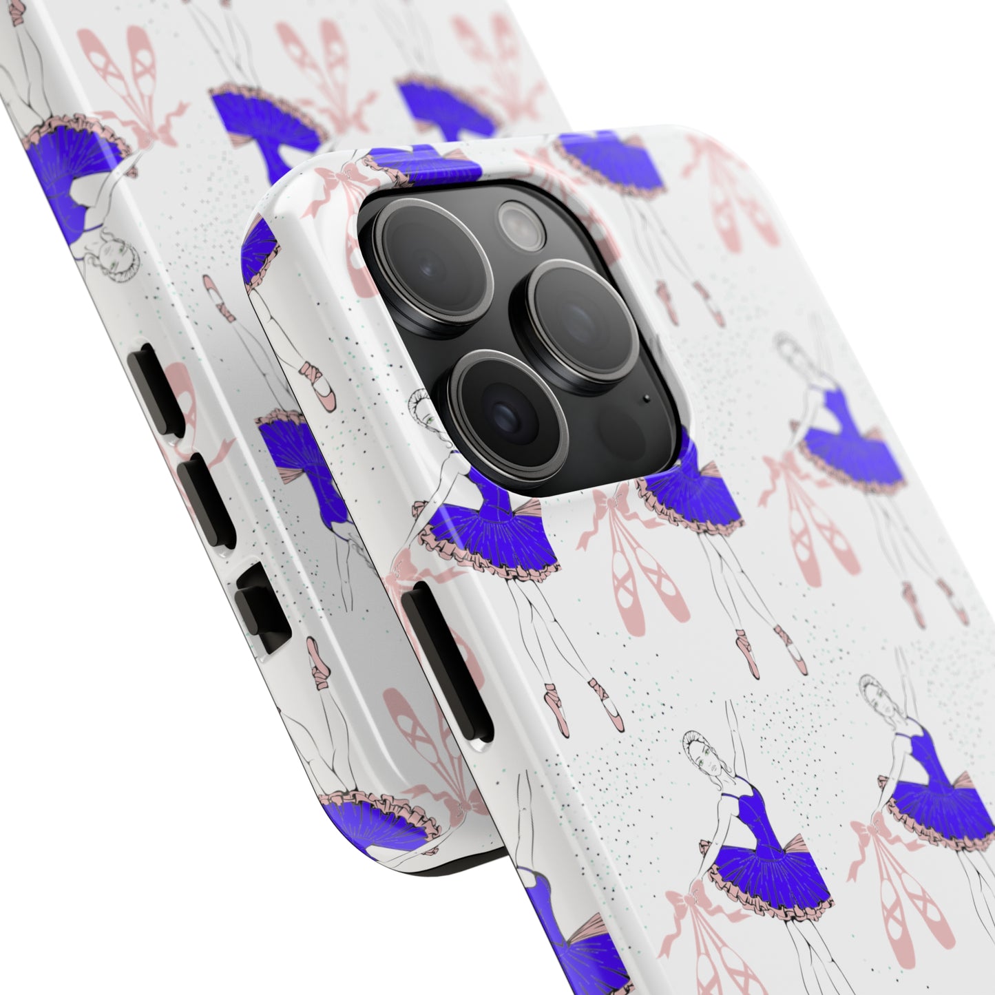 Prima Ballerina Ballet Shoes Custom Printed iPhone case by TheGlassyLass.comBallet Shoes: iPhone Case - Tough Case Design - Wireless Charging - Superior Protection - Original Graphic Designs by TheGlassyLass.com