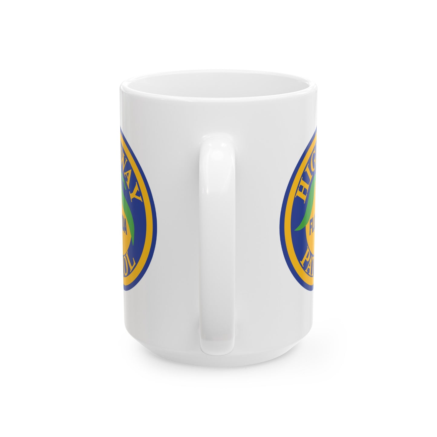 Florida Highway Patrol Coffee Mug - Double Sided White Ceramic 15oz by TheGlassyLass.com