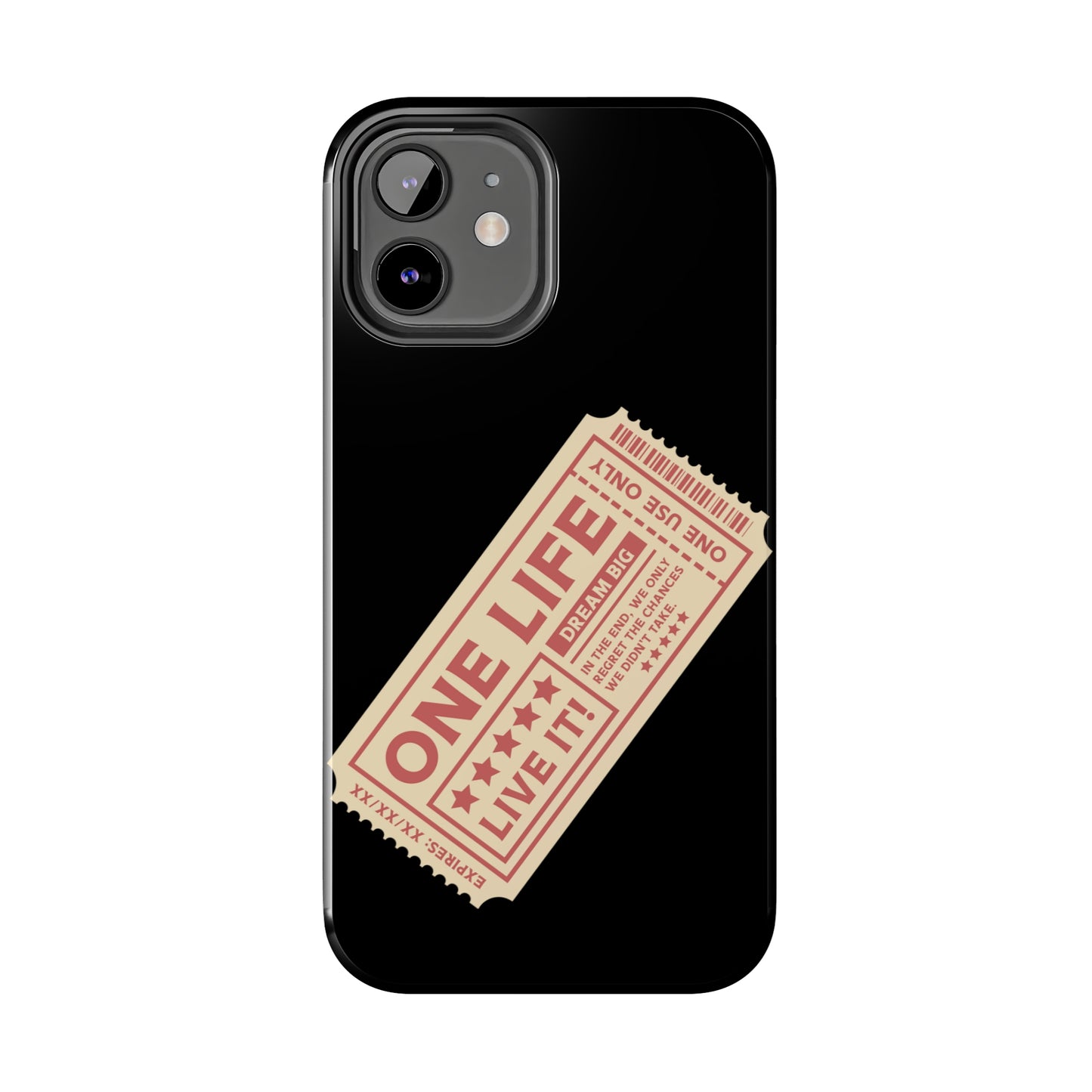 Ticket to Life: iPhone Tough Case Design - Wireless Charging - Superior Protection - Original Designs by TheGlassyLass.com