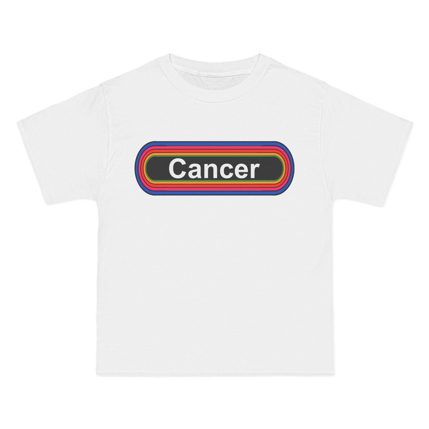 Cancer Zodiac T-Shirt: (Hanes Beefy-T 100% Preshrunk Cotton Custom Printed by TheGlassyLass.com
