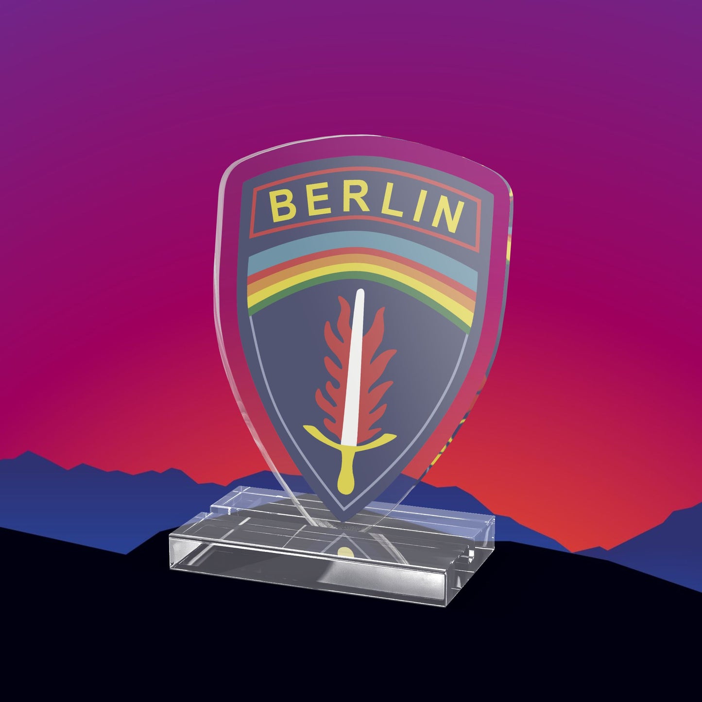 United States Army Berlin Brigade Acrylic Standee by TheGlassyLass.com
