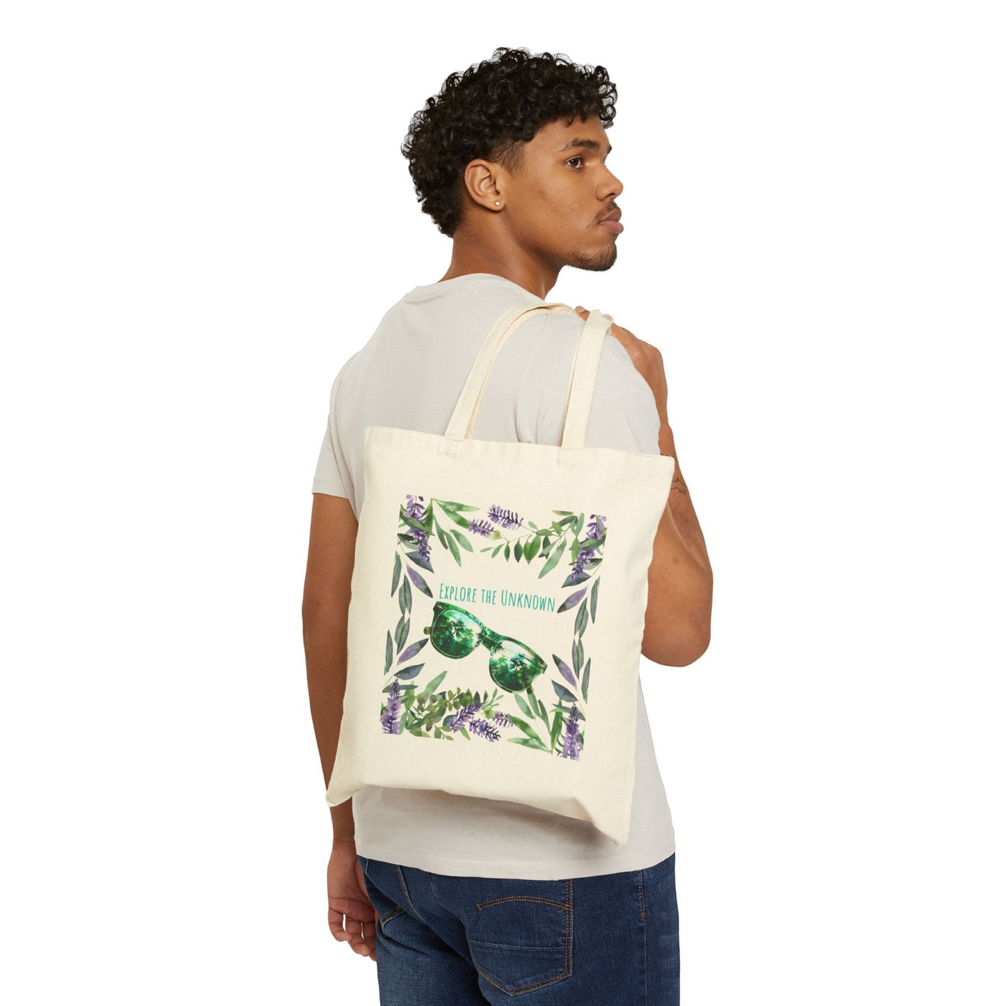 Explore The Unknown Logo Tote Bag - Heavyweight 100% Cotton Canvas by TheGlassyLass.com